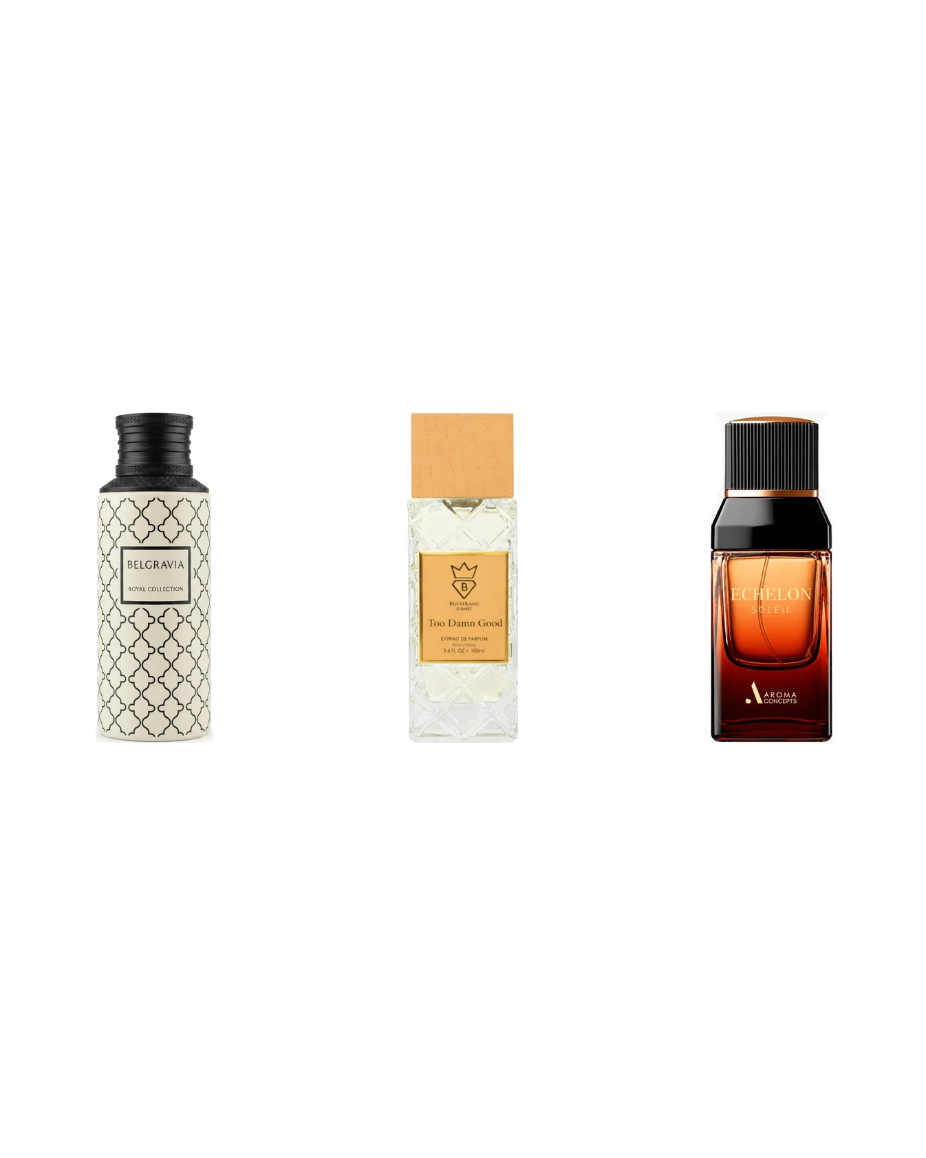 Belgravia + Too Damn Good + Echelon Soleil Bundel - FragranceGems
